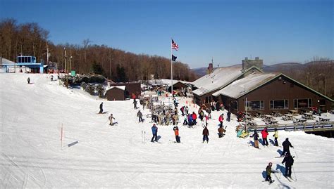 Belleayre ski lodge - Belleayre Mountain . Source / Belleayre Mountain. With 61 trails, 59 acres, ... Escape to the Poconos in Pennsylvania at Camelback Resort, which is home to 49 ski trails, 166 acres of slops, and the 2nd biggest snow tubing park! It’s right outside NYC in Tannersville, PA and is a perfect trip for families, seasoned vets and everyone in between!